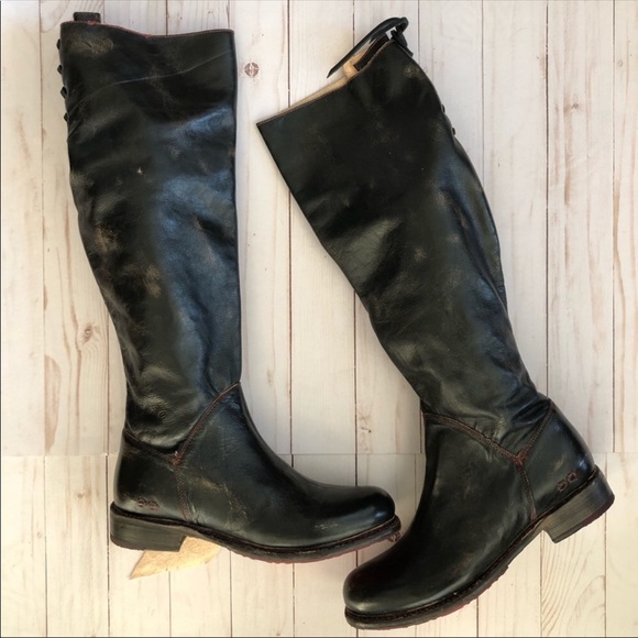 Bed|Stü Manchester Distressed Black Boots - Picture 4 of 8